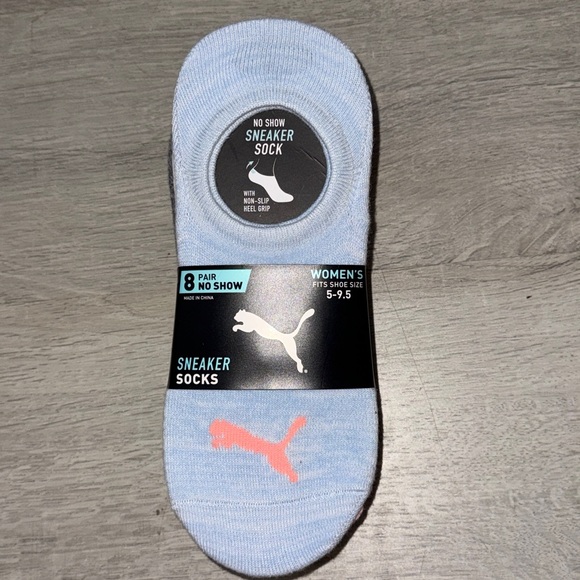Puma Women's No Show Sneaker Socks 8 Pack - Picture 1 of 3